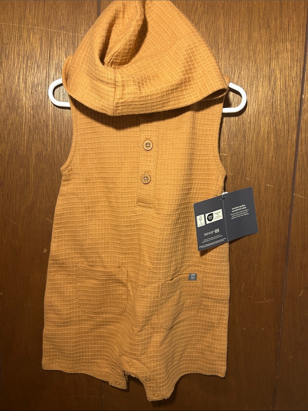 3/$25 Modern Moments | Waffle Knit Hooded One-Piece